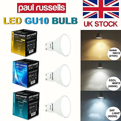 3 10 20 Pack 3W 4W 5W LED GU10 Spot Warm Day Cool White Light Bulbs  UK Seller • £9.99