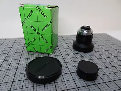 COSMICAR CCTV 6.5mm 1:1.8 C Mount Camera LENS W/ Caps Box * • $124.99