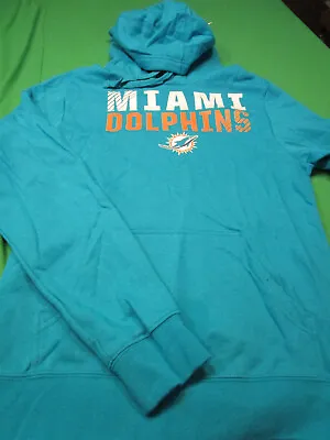 New Nfl Mens Miami Dolphins Hoodie Hooded Sweatshirt Dolphins Dolphins Blue Xl • $24.29