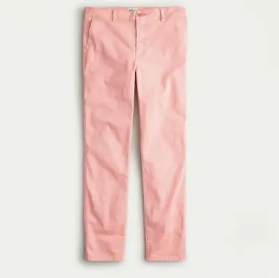 J.Crew Women's Vintage Slim-Straight Stretch Chino Pant-Bright Pink-Size 30 • $19.49