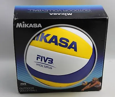 Mikasa Beach Classic VXL30 Outdoor Volleyball Official Blue Yellow White • $22