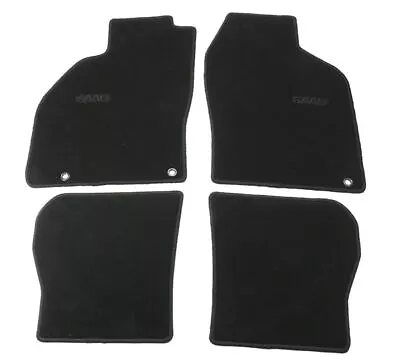 Genuine Front And Rear Textile Floor Mat Set Black 32016227 For SAAB 9-3 99-02 • $127.96