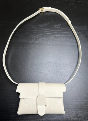 $425 • Buy Senreve Aria Belt Leather Bag - Pebbled - Cream/Gold NEW