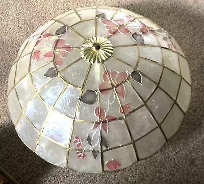 Vintage Capiz Shell Lampshade Vgc • £16