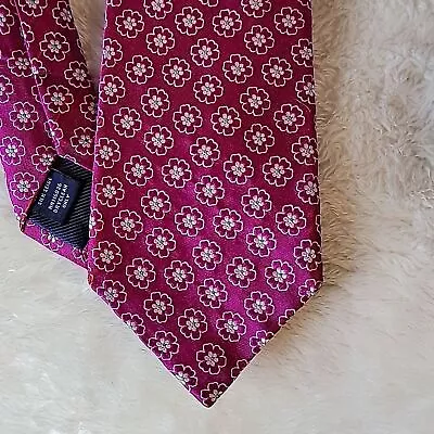 Charles Tyrwitt Magenta Pink Daisies Tie • $92