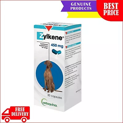 Zylkene 30 Capsules Nutritional Supplement For Dogs 15 To 60 Kg 450 Mg • $92.96