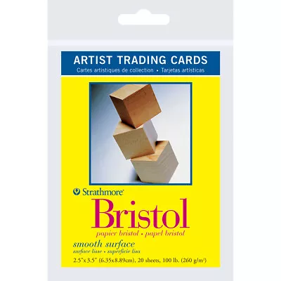 Strathmore Artist Trading Cards 2.5 X3.5  20/Pkg-Bristol Smooth 62105901 • $17.25