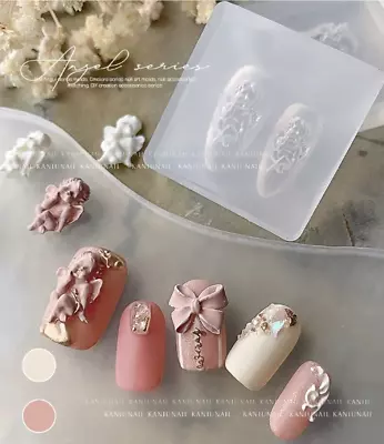 1pc Angel 3D Acrylic Mold Wing Nail Art Decor Nails DIY Design Heart Nails Mold • $16.80