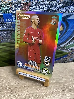 Topps Match Attax 2021/22 Thiago Alcantara Heritage Liverpool Foil Card #465 • £2.25