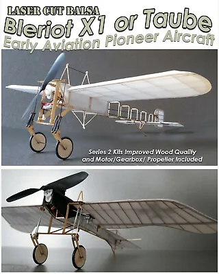 Tony Ray Laser Cut Micro Balsa Bleriot Or Dove Radio Control Aircraft Kits &Accs • £7.99