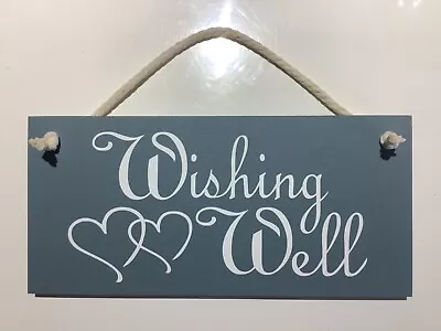 Rustic Vintage Wooden Wedding Sign  'wishing Well' • $14.99