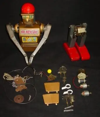 MARX 1963 - MR. MERCURY Japanese Battery Op Tin Robot (VERY RARE) Not Working • $324.99