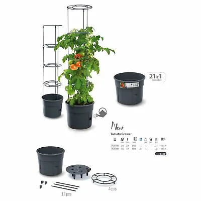 Tomato Growing Pot Planter Grower 12L 28L Home Garden Indoor Outdoor Veg Support • £30.88