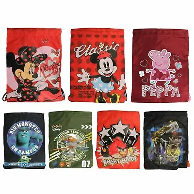 Kids School Book Sport Swim PE Dance Backpack Drawstring Bag 8 Designs • $3.75