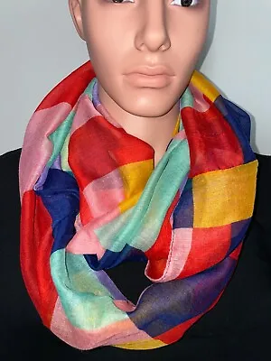 Multicolor Print Womens' Designer Infinity Scarf • $9.99