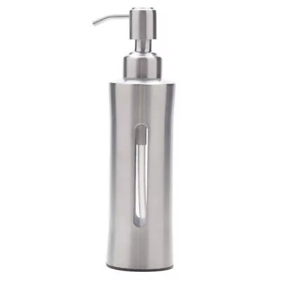  Cleaning Lotion Dispenser Hand Wash Liquid Bottle Stainless Steel Soap Shampoo • £16.25