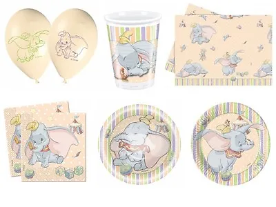 £1.99 • Buy Disney Dumbo Birthday Party Tableware & Decorations - Plates Bowls Cups