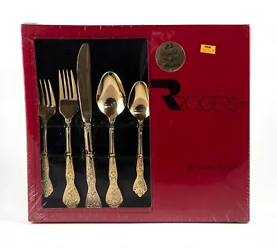 Rogers 24-carat Gold Plated Flatware - New In Unopened Box • $69