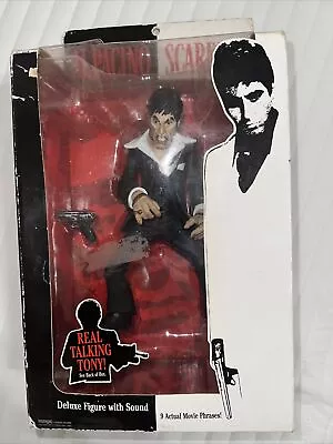 2005 MEZCO TOYZ AL PACINO SCARFACE 9  TALKING FIGURE NEW IN BOX Works • $49.99