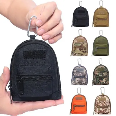 Tactical Mini Backpack EDC Pouch Portable Coin Purse Key Earphone Storage Bag • $8.99