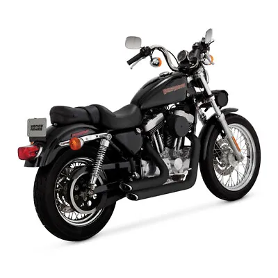 Vance & Hines 2 1/4 Shortshots Staggered Black Harley-Davidson Sportster 99-03 • $821.15