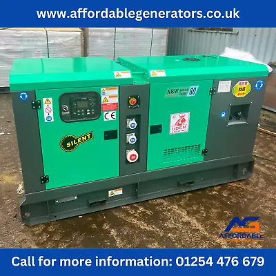 2023 ASHITA 80 KVA SILENT GENERATOR / GENSET - Honda Generac Caterpillar Cummins • £5795