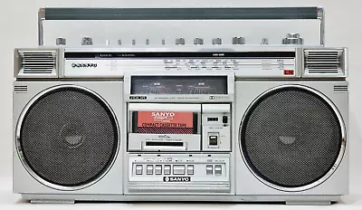 Vintage Sanyo M-X720K Boombox 🌈RARE🌈 Iconic Cassette Ghetto-Blaster • $2750