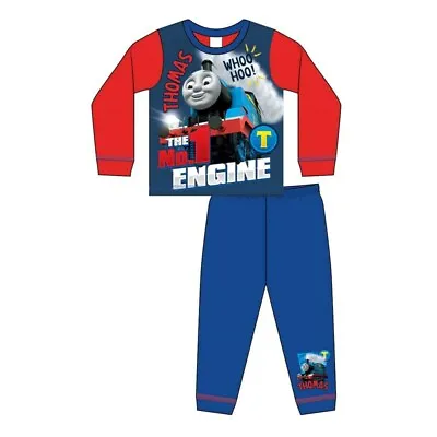 £5.50 • Buy Boys Thomas The Tank Whoo Hoo Engine Nightwear Pyjamas Ages 18 Months To 5 Years