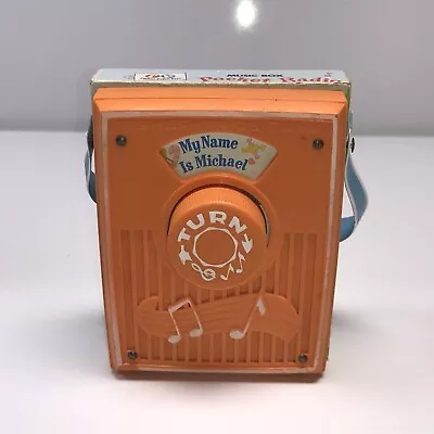 Vintage- Fisher Price Pocket Radio 1974   My Name Is Michael  -works! • $49.99