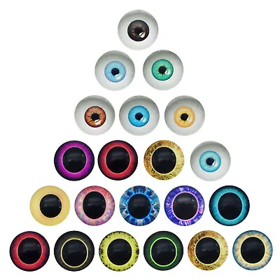 Assorted Size 6-30mm Dragon Eyes Glass Flatback Cabochon Jewelry DIY Accessories • $5.79