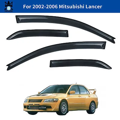 Window Visor Deflector Rain Guard 4-Piece Set For 2002-2006 Mitsubishi Lancer • $36.99
