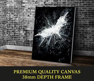 The Dark Knight Classic Movie Cinema Art Large CANVAS Print Gift A0 A1 A2 A3 A4 • £20.66