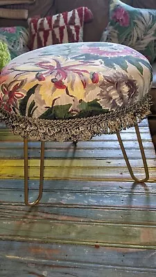 Vintage Restored Foot Stool Retro • $48