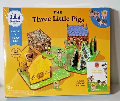 Storytime Toys Three Little Pigs 3D Imagination Play Set And Storybook • $40