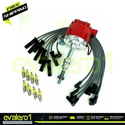 HEI Distributor + Wires + 8 Spark Plug For Ford 351C 351M 370 460 429 Thunder • $137.99