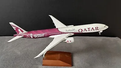 1:200 Scale Qatar Airways Boeing 777-300ER 2022 FIFA World Cup Model Airplane • $79