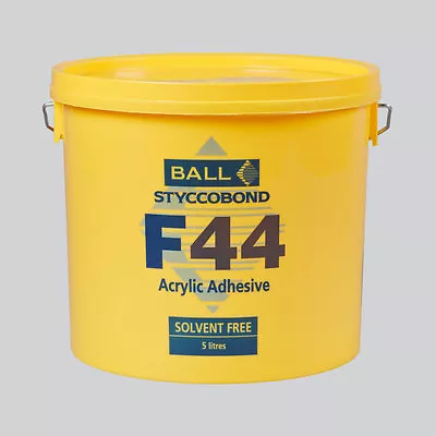 F Ball Styccobond F44 Acrylic Adhesive 5L For LVT And Sheet Vinyl Flooring • £47.80