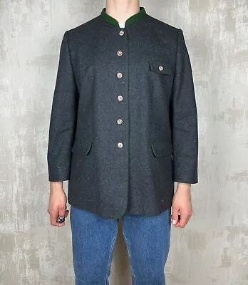 Vintage Orig Dachstein Wool Austrian Loden Blazer Jacket Size 50 ~ M-L Gray • $59.50