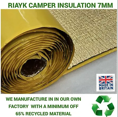 £38 • Buy Camper Van Insulation Foam Sound Proof Deadening Floor Roof 7mm Vw T1 5 6 Car 5m