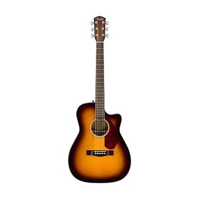 Fender CC-140SCE Concert Electro Acoustic Guitar W/Case Sunburst • $759