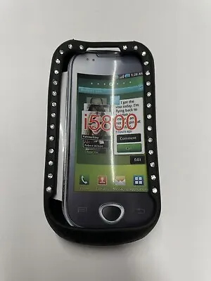 Samsung I5800 I5801 Galaxy 3 Apollo Black Soft Silicone Case Cover Back TPU New • £8.99