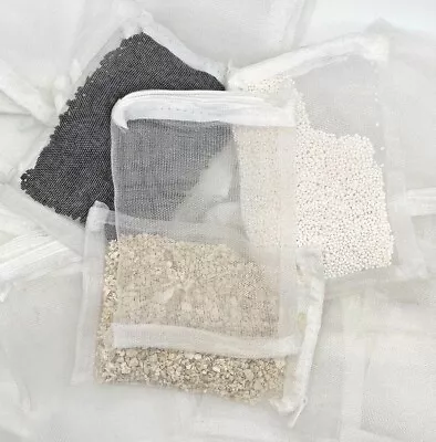 FILTER MEDIA BAGS 100% NYLON  FINE MESH   10cm X 15cm . MARINE & FRESHWATER . • £8.99