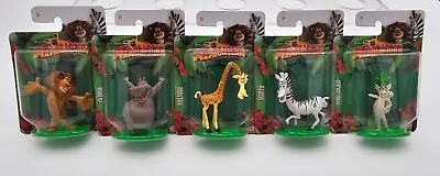 Madagascar DreamWorks SET OF 5 Mattel Micro Collection Toys Mini Figures Cake  • $18