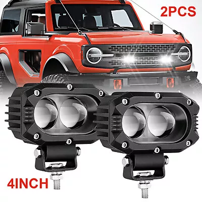 2X 4inch LED Work Light Bar Spot Cube Pods WHITE Driving Fog Lamps Offroad 4  US • $32.99