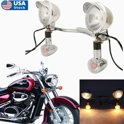 $69.99 • Buy US Passing Signal Light Bar For Yamaha V-Star XVS 650 950 1100 1300 XV 1600 1700