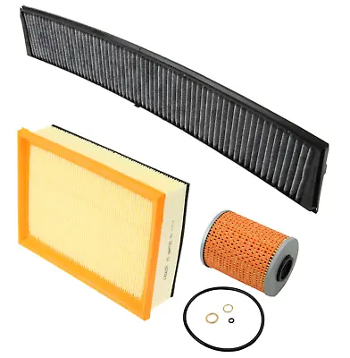 Air Filter W/ Foam Oil Filter AC Cabin Filter Carbon 3pc For BMW Z3 E46 M3 01-06 • $53.78