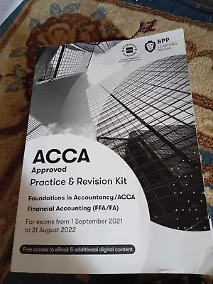 ACCA Foundations In Accounting Book BPP • £8