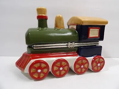 Villeroy & Boch Porcelain Toy Train Engine Christmas Trinket Box ~ 4 3/4  Long • $19.99