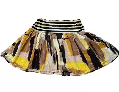 Mimi Chica Micro Mini Skirt Size XL Pleated Abstract Skater School Girl • $11.99