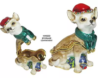 RUCINNI Chihuahua Jeweled Trinket Box • $42.95